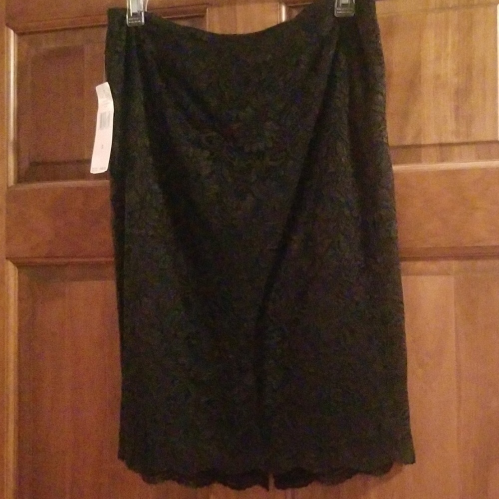 Black lace skirt